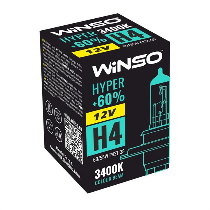 Лампа галогенная Winso Hyper +60% H4 12V 6055W (712420) Winso 712420
