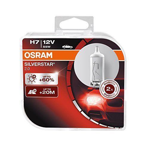 Лампа галогенная Osram Silverstar +60% H7 12V 55W (2 шт.) (64210SV2DUOBOX) Osram 64210 SV2 DUOBOX