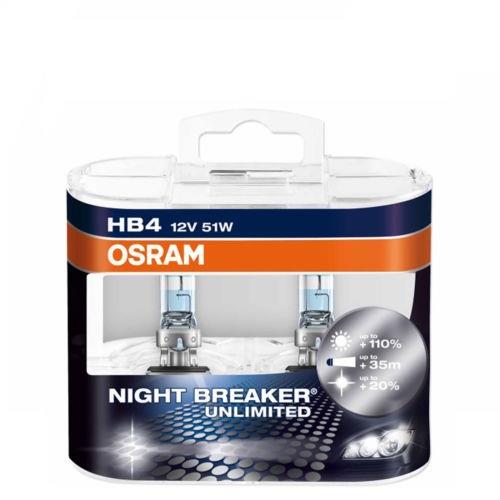 Лампа галогенная Osram Night Breaker Unlimited +110% HB4 12V 51W (9006NBU) Osram 9006NBU