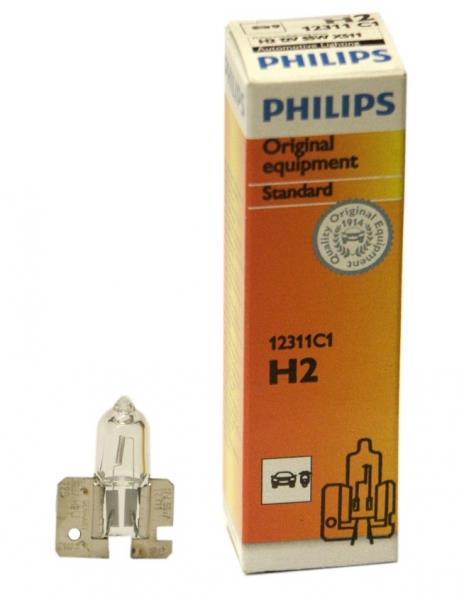 Лампа галогенная H2 12V 55W (12311C1) Philips 12311C1