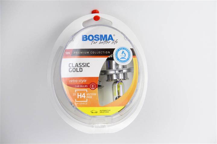 Лампа галогенная BOSMA CLASSIC GOLD H4 12V 6055W (2 шт.) (8917) BOSMA 8917