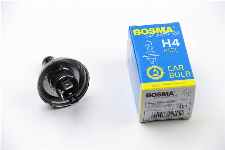 Лампа галогенная BOSMA SPECIAL H4 12V 6055W (1451) BOSMA 1451