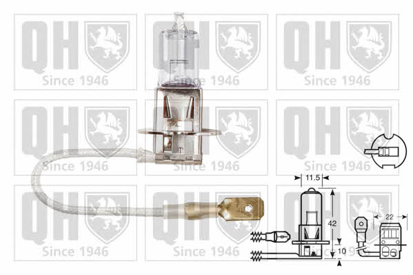 Лампа галогенная H3 12V 55W (QBL453) Quinton Hazell QBL453