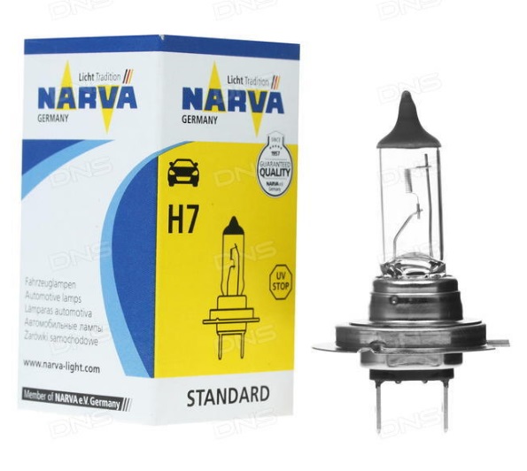 Лампа галогенная Narva Standard H7 12V 55W (483283000) Narva 483283000