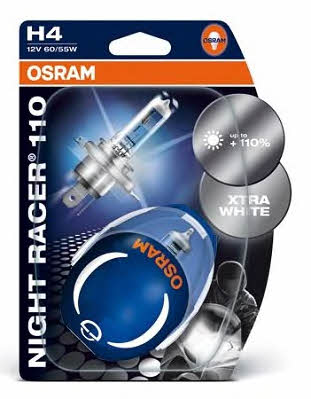 Лампа галогенная Osram Night Racer +110% Moto H4 12V 6055W (64193NR102B) Osram 64193NR1-02B