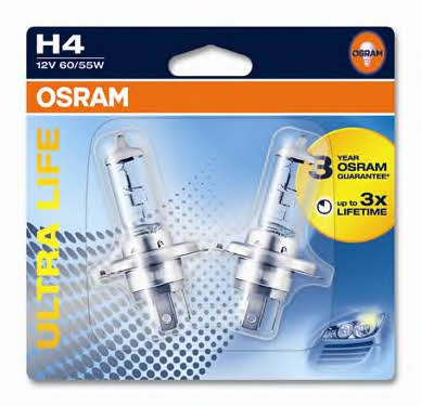 Лампа галогенная Osram Ultra Life H4 12V 6055W (2 шт.) (64193ULT02B) Osram 64193ULT-02B