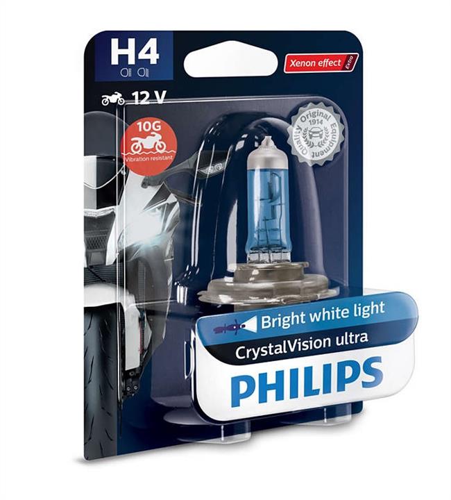 Лампа галогенная Philips CrystalVision ultra Moto H4 12V 6055W (12342CVUBW) Philips 12342CVUBW