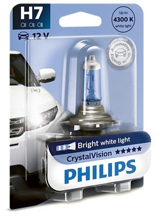 Лампа галогенная Philips CristalVision H7 12V 55W (12972CVB1) Philips 12972CVB1