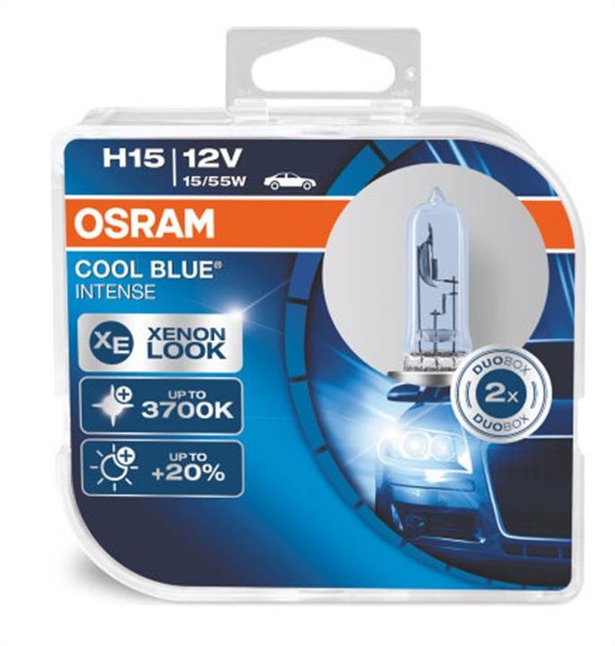 Лампа галогенная Osram Cool Blue Intense H15 12V 1555W (2 шт.) (64176CBIHCB) Osram 64176CBI-HCB
