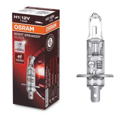 Лампа галогенная Osram Night Breaker Silver +100% H1 12V 55W (64150NBS) Osram 64150NBS
