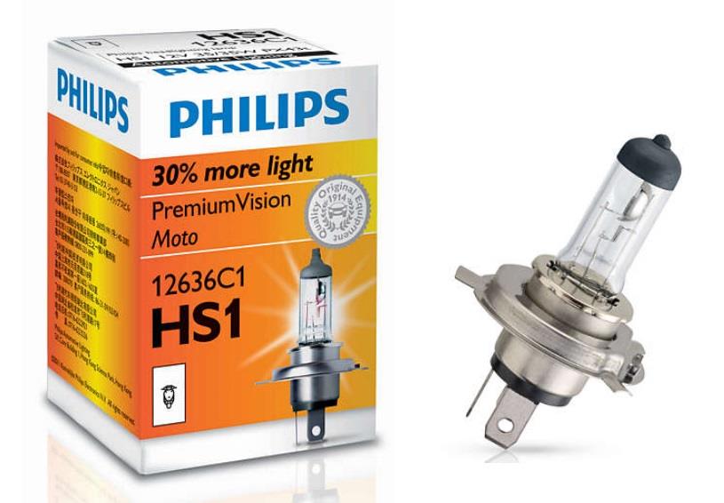 Лампа галогенная Philips Vision Moto +30% HS1 12V 3535W (12636C1) Philips 12636C1