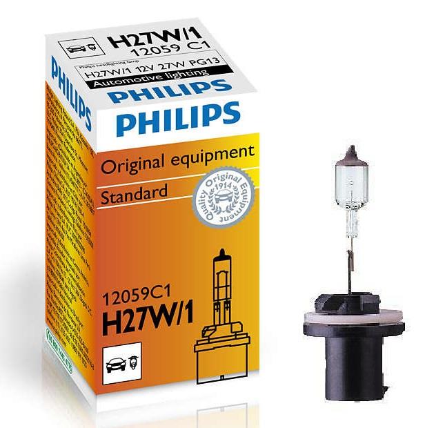Лампа галогенная Philips Standard H27W1 12V 27W (12059C1) Philips 12059C1