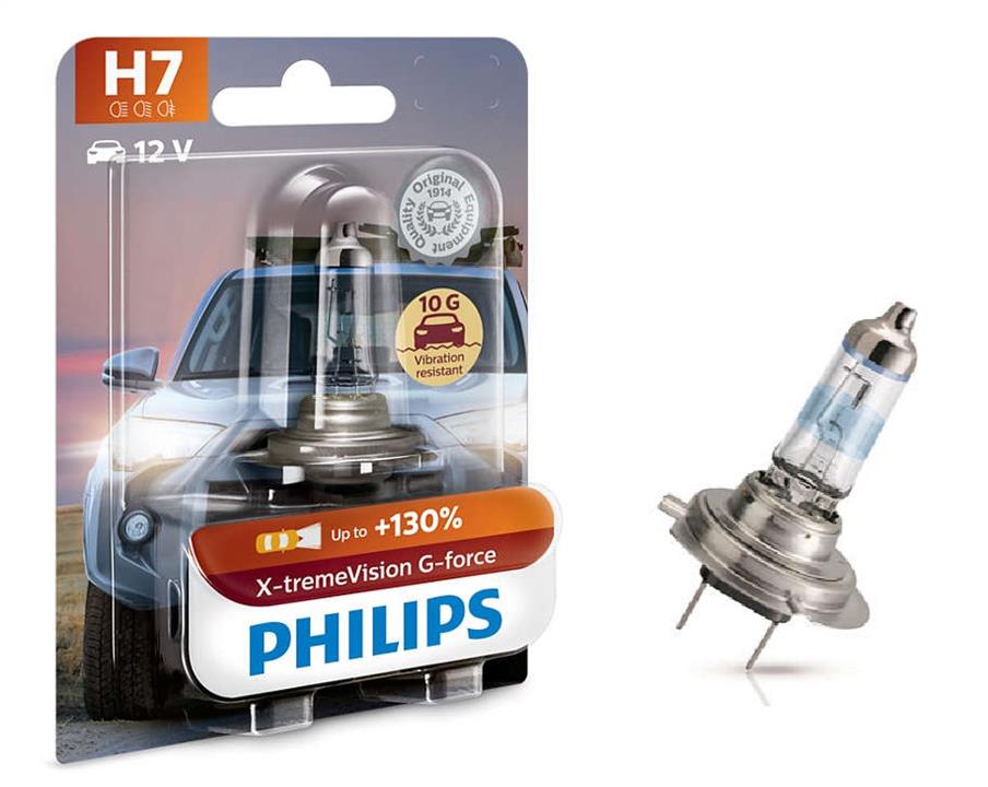 Лампа галогенная Philips X-tremeVision G-force +130% H7 12V 55W (12972XVGB1) Philips 12972XVGB1