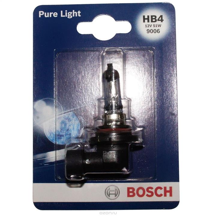 Лампа галогенная Bosch Pure Light HB4 12V 51W (1987301063) Bosch 1 987 301 063