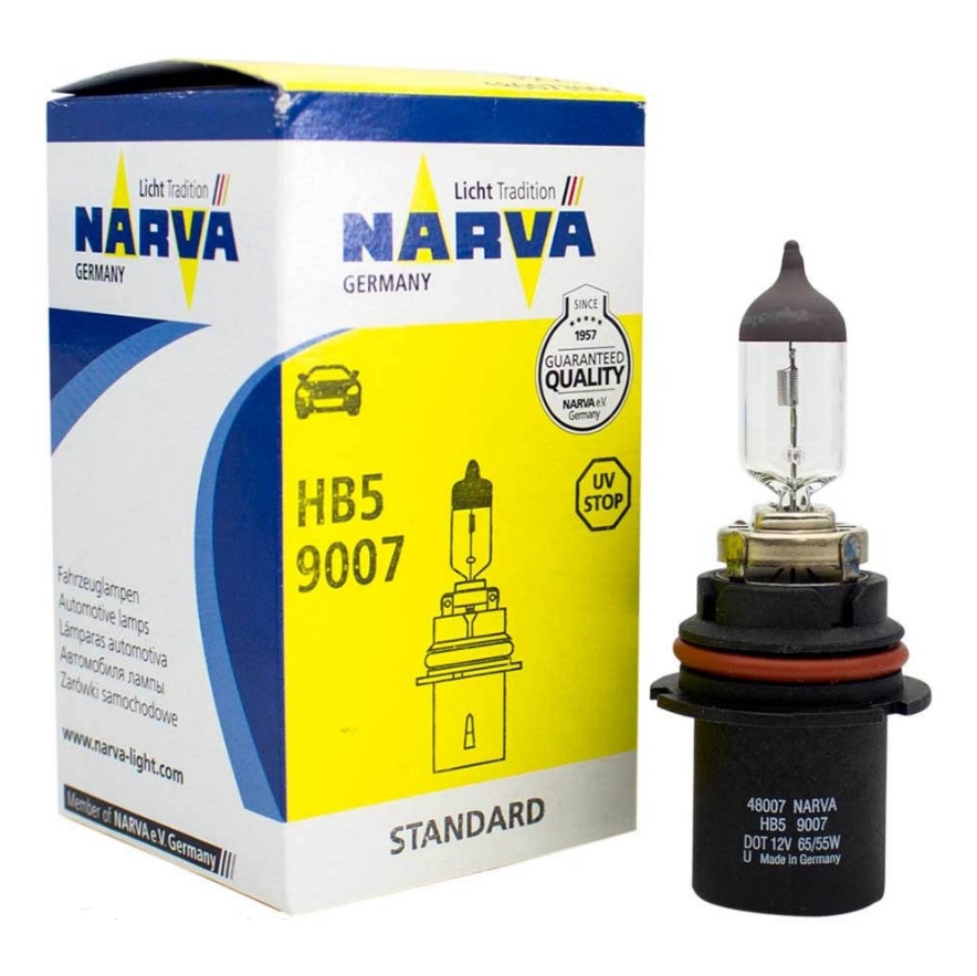 Лампа галогеновая 9007 (HB5) 12В, 65Вт55Вт (48007) Narva 48007