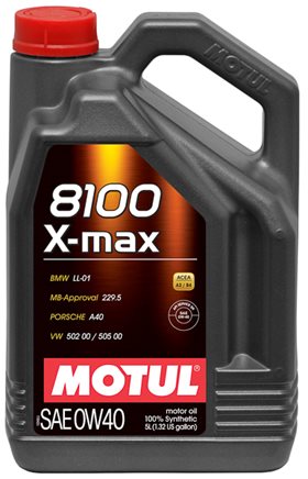 Моторное масло Motul 8100 X-Max 0W-40 5л