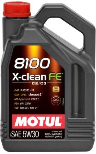 Моторное масло Motul 8100 X-clean FE 5W-30 4л