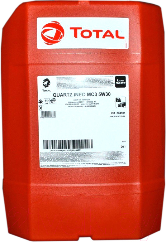 Моторное масло Total Quartz Ineo MC3 5W30 20л