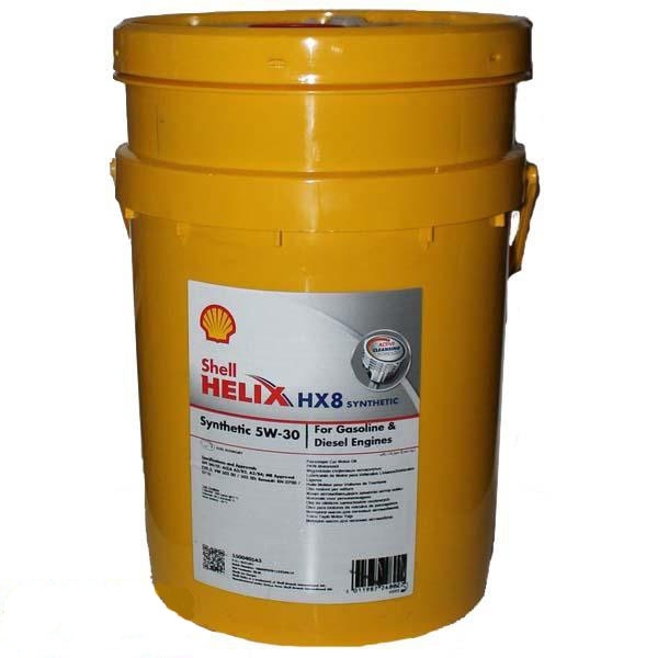 Моторное масло Shell Helix HX8 Synthetic 5W-30 20л