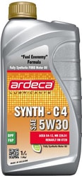 Моторное масло Ardeca SYNTH-C4 5W-30 1л