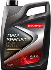 Моторное масло Champion OEM Specific MS-BFE 0W-30 5л