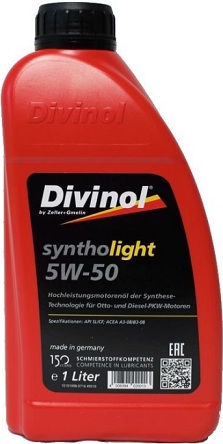 Моторное масло Divinol Syntholight 5W-50 1л