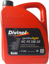 Моторное масло Divinol Syntholight HC-FE 5W-30 5л