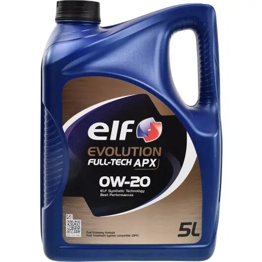 Моторные масла ELF ELF 0W20 EVOLUTION FULL-TECH APX5