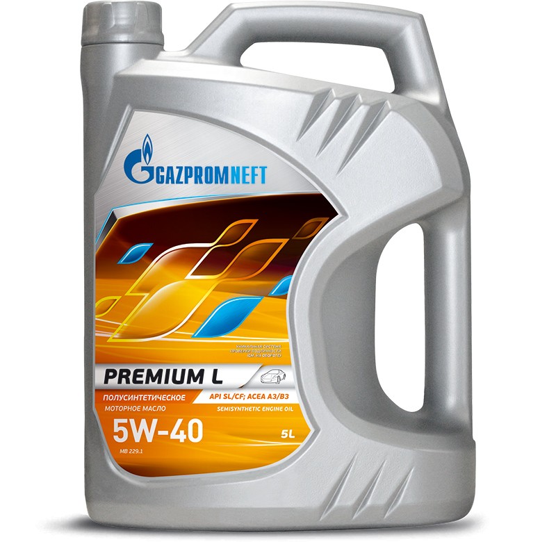 Моторное масло Gazpromneft Premium L 5W-40 5л