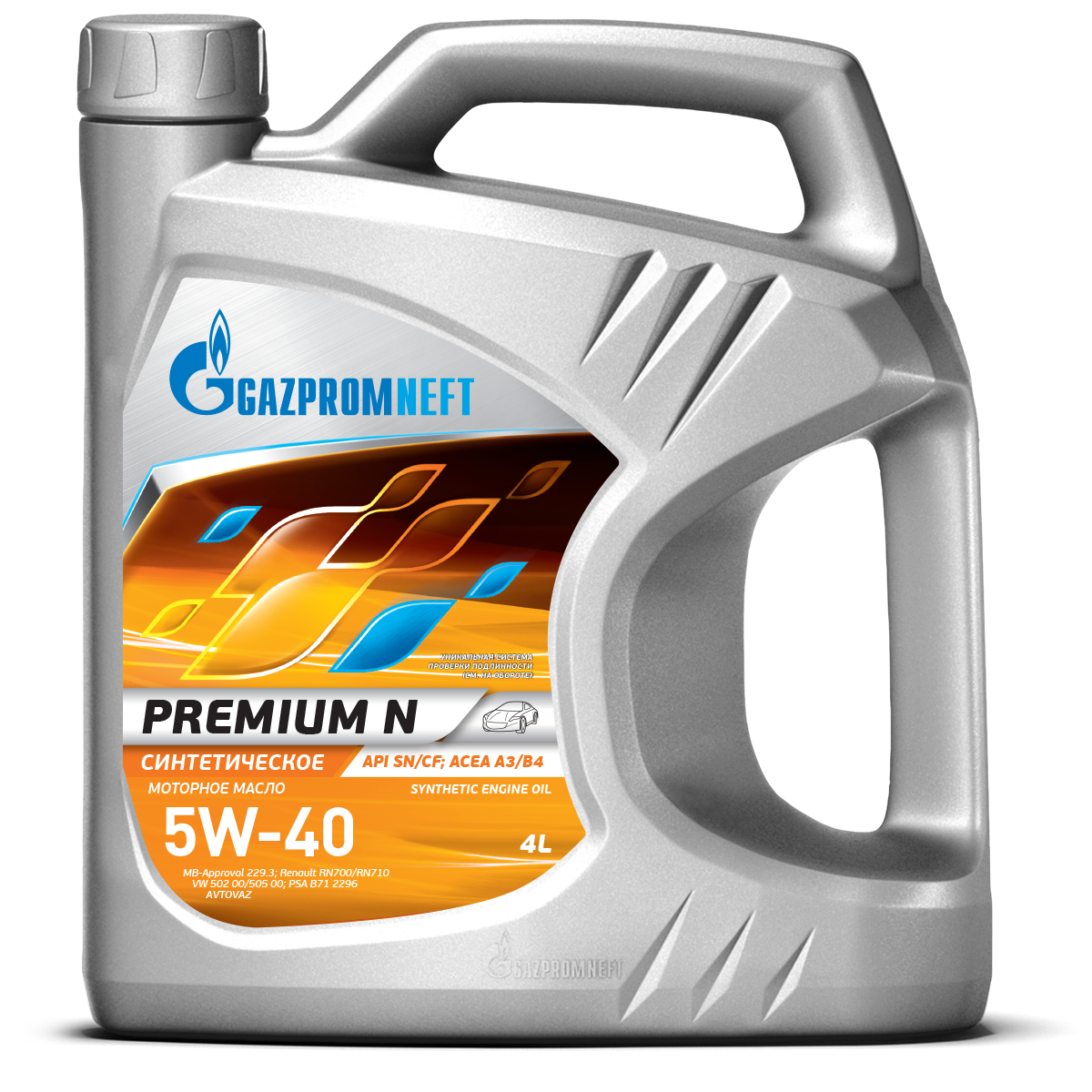 Моторное масло Gazpromneft Premium N 5W-40 4л