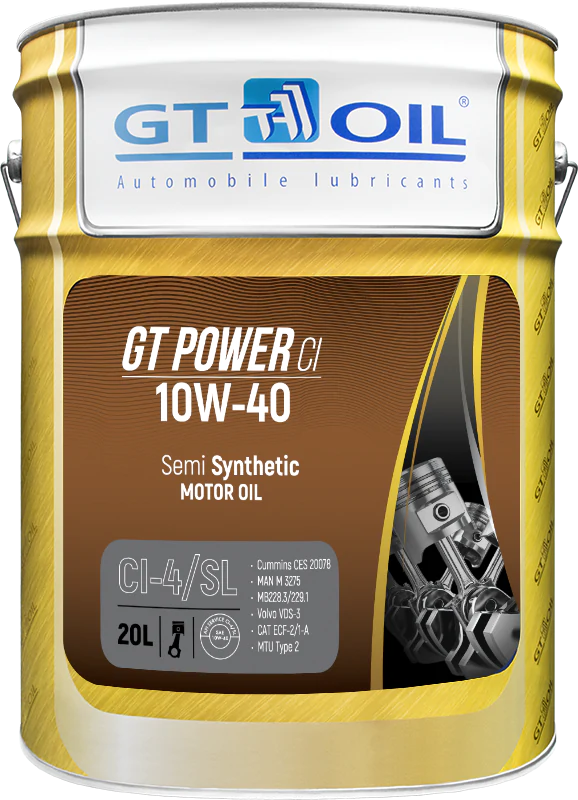 Моторное масло GT Oil GT POWER CI 10W-40 20л