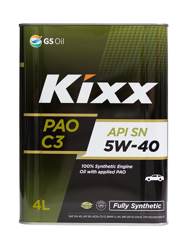 Моторное масло Kixx PAO 5W-40 4л