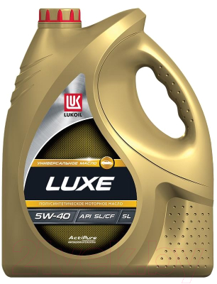 Моторное масло Лукойл Люкс полусинтетическое API SLCF 5W-40 5л