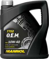 Моторное масло Mannol 7702 O.E.M. 10W-40 API SLCF 4л [MN7702-4]