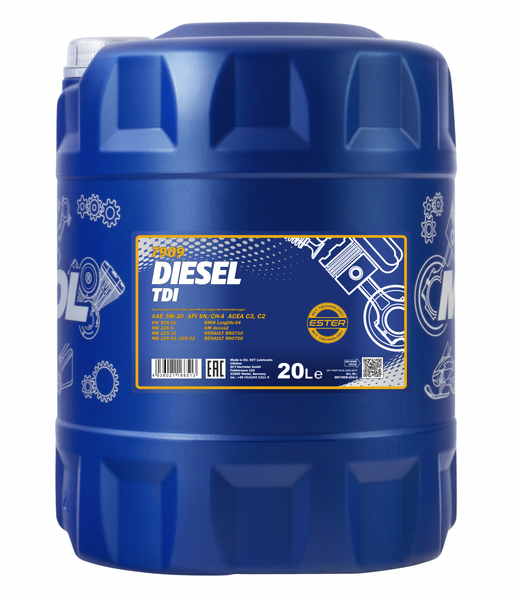 Моторное масло Mannol DIESEL TDI 5W-30 20л