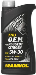 Моторное масло Mannol O.E.M. for peugeot citroen 5W-30 1л