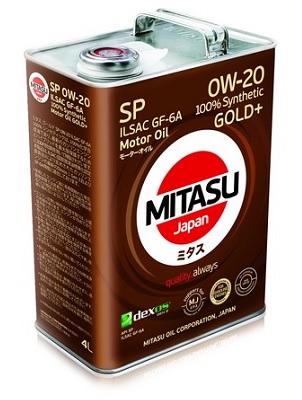 Моторное масло Mitasu Gold Plus SP 0W20  MJ-P02-4 (4л)