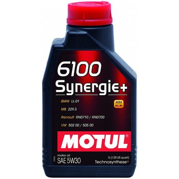 Моторное масло Motul 6100 Synergie+ 5W-30 1л