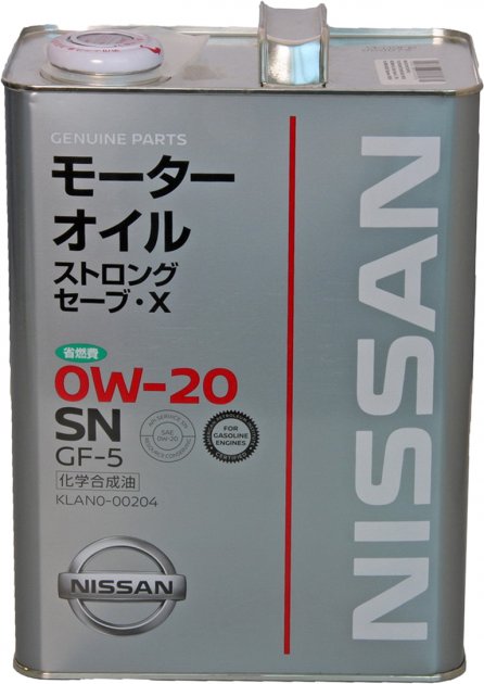 Моторное масло NISSAN KLAN0-00204
