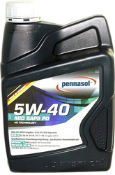 Моторное масло Pennasol Mid Saps 5W-40 5л