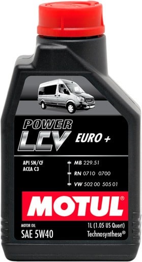 Моторное масло Motul Power LCV Euro+ 5W-40 1л