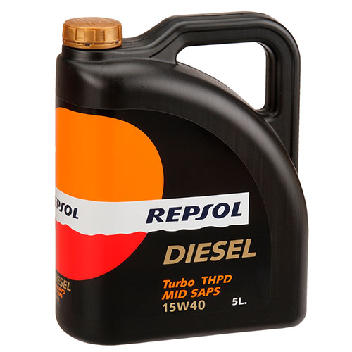 Моторное масло Repsol Diesel Turbo THPD MID SAPS 15W-40 5л