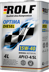 Моторное масло ROLF Оptima Diesel 15W-40 CI-4SL 4л