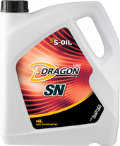 Моторное масло S-OIL DRAGON SN 0W-20 4л