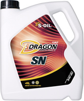 Моторное масло S-OIL DRAGON SN 5W-30 4л