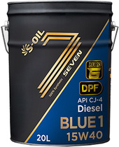 Моторное масло S-OIL SEVEN BLUE1 15W-40 20л