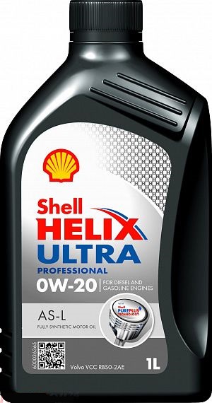Моторные масла SHELL SHELL 0W20 HELIX ULTRA PROFESSIONAL AS-L1