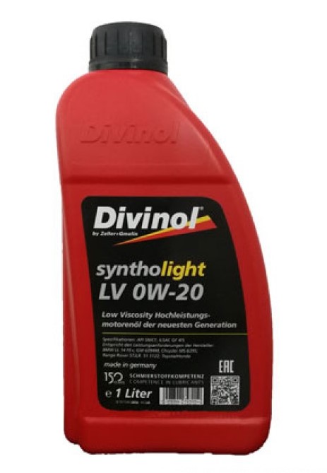 Моторное масло Divinol Syntholight LV 0W-20 1л