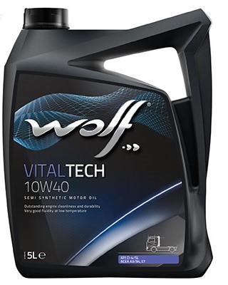 Моторное масло Wolf VitalTech 10W-40 5л