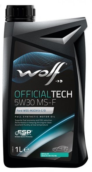 Моторное масло Wolf Official Tech 5W-30 MS-F 1л